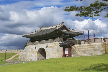 Hwaseong kale (parlak kale) dış Suwon, Güney Kore.