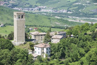 San Leo, İtalya Ortaçağ bazilikanın dış.