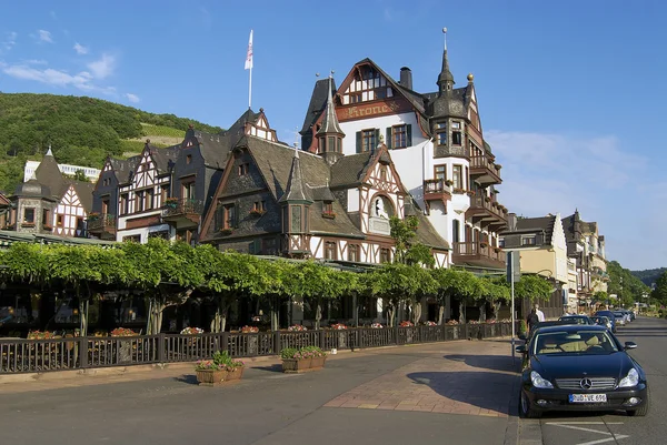 Exterior of the traditional buildings in Rudesheim am Rhein, Germany. — Stock Photo, Image