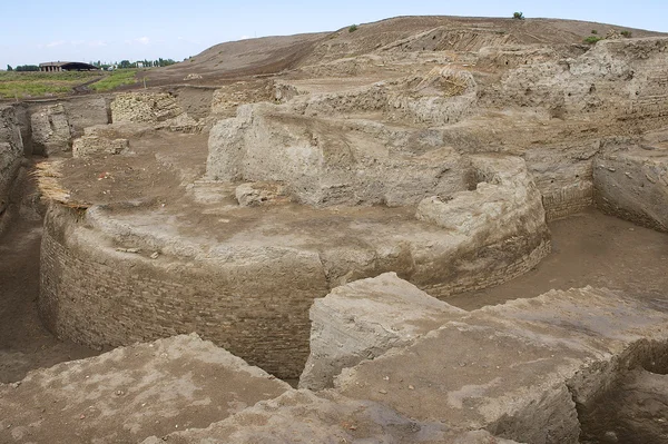 Otrar (Utrar ya da Farab), Orta Asya hayalet şehir, Güney Kazakistan Eyaleti, Kazakistan Harabeleri. — Stok fotoğraf