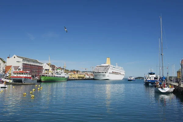 Eksterior dari pelabuhan Stavanger di Stavanger, Norwegia . — Stok Foto