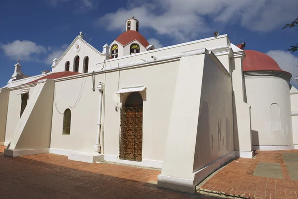 Exteriör av Vårfrukyrkan Mercedes i Santo Cerro, Dominikanska Republiken. — Stockfoto