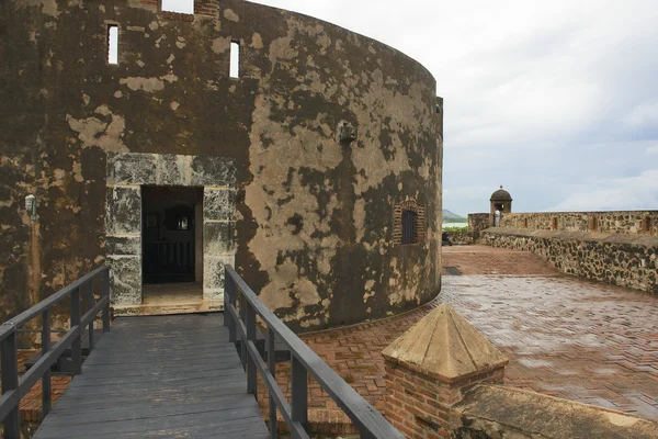 Exteriör av San Felipe fortet i Puerto Plata, Dominikanska Republiken. — Stockfoto