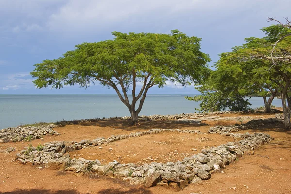 Ruïnes van La Isabella nederzetting in Puerto Plata, Dominicaanse Republiek. — Stockfoto