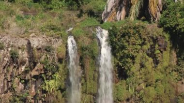 Doğal görünümü güzel Chamarel şelale, Mauritius.