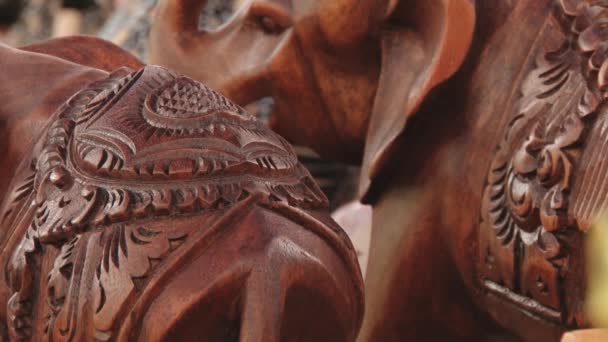 Экстерьер традиционных сувениров в Национальном парке ущелья Блэк-Ривер, Маврикий . — стоковое видео
