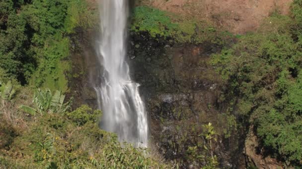 Vista panorâmica para a bela cachoeira Chamarel, Maurício . — Vídeo de Stock