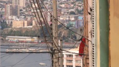 Valparaiso, Şili'deki Valparaiso şehrin tarihi binaların dış.