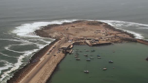 Vista desde la colina El Morro de Arica en Arica, Chile . — Vídeo de stock