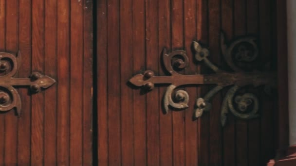 Aussendetails der Kathedrale San Marcos de Arica in arica, Chile. — Stockvideo