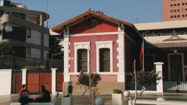 Arica, Chile içinde bina colonial dış.