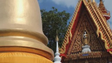 Mae Sot, Tayland Wat Mani Phraison tapınağın dış.