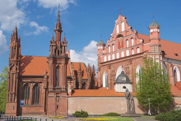 Exterior da igreja de Santa Ana em Vilnius, Lituânia . — Fotografia de Stock