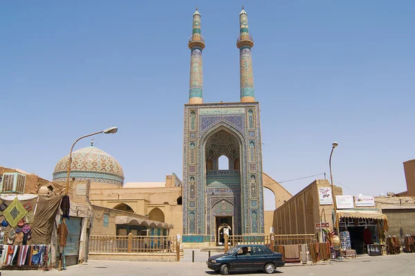 Exterior de la mezquita Jameh en Yazd, Irán . — Foto de Stock