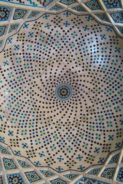 Exterior detail of the Nasir al-Mulk mosque on June 20, 2007 in Shiraz, Iran. clipart