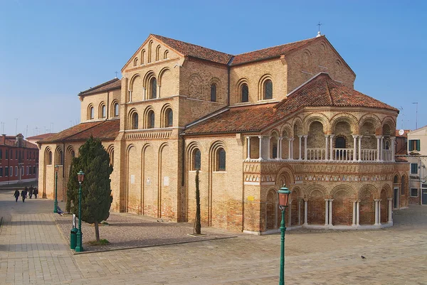 Dış, Santa Maria ve San Donato Katedrali'ne Murano, İtalya. — Stok fotoğraf
