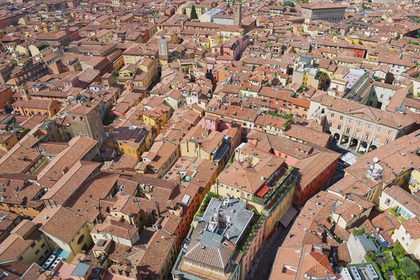 İtalya Bologna şehrin tarihi merkezine havadan görünümü. — Stok fotoğraf