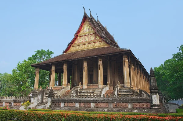 Haw Phra kaew em Vientiane, Laos . — Fotografia de Stock