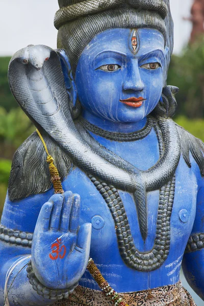 Détail extérieur de la statue de Shiva au temple hindou Ganga Talao (Grand Bassin), Maurice . — Photo