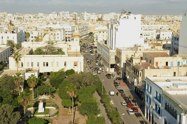Luftaufnahme des historischen Stadtzentrums von Sfax in Tunesien. — Stockfoto