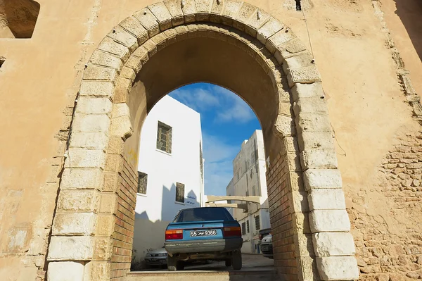 View to one of the gates of the medina in Sfax, Tunisia. — стокове фото