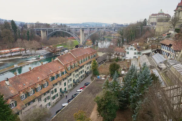 View to the historical buildings in Bern, Switzerland. — Stock Fotó