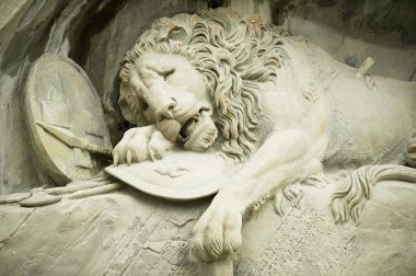 Can aslan anıt Lucerne, İsviçre için görüntüleyin.