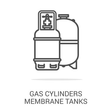 Vektör simge gaz ürünleri