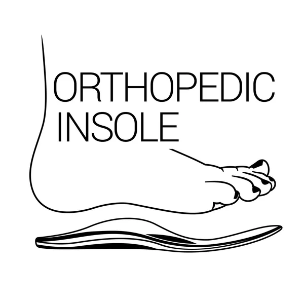Düz vektör çizim ortopedik içtabanlar