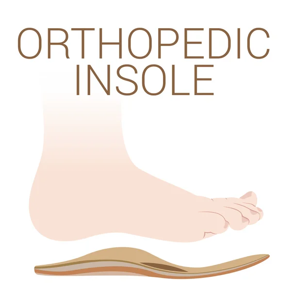 Düz vektör çizim ortopedik içtabanlar