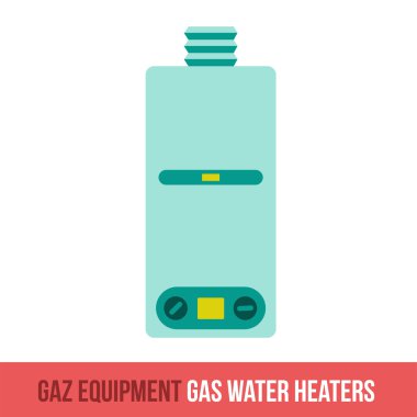 Vektör düz simgesi gaz ürünleri