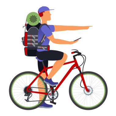 Bisiklet seyahat. GPS Navigator