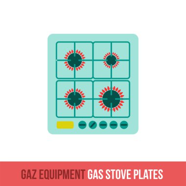 Vektör düz simgesi gaz ürünleri