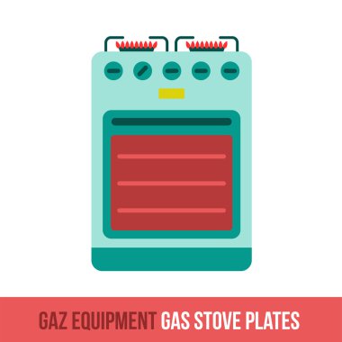 Vektör düz simgesi gaz ürünleri