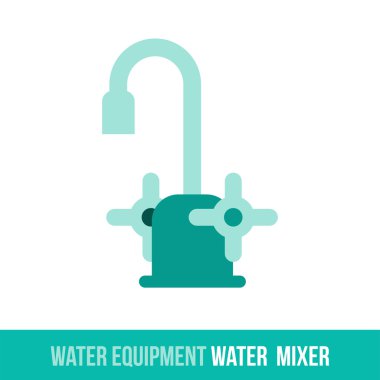 vektör düz simge su mikser