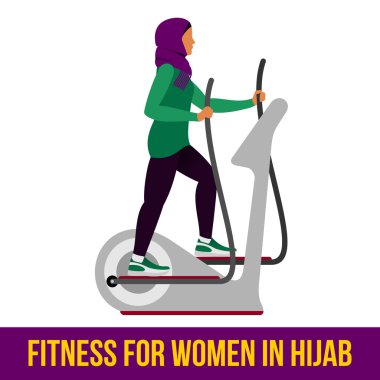 Müslüman aerobik simgeler. Tam renkli