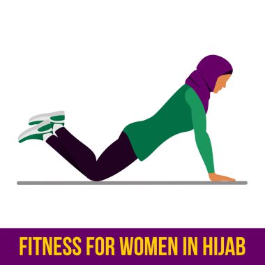 Müslüman aerobik simgeler. Tam renkli