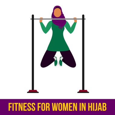 Müslüman aerobik simgeler. Tam renkli