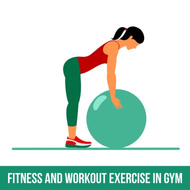 Aerobik simgeler. Topu egzersiz