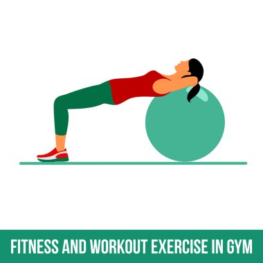 Aerobik simgeler. Topu egzersiz