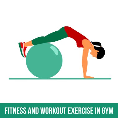 Aerobik simgeler. Topu egzersiz