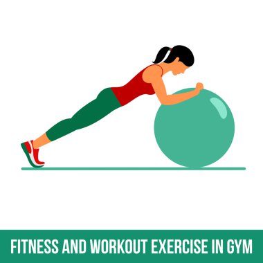 Aerobik simgeler. Topu egzersiz