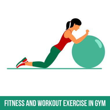 Aerobik simgeler. Topu egzersiz