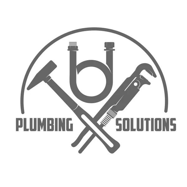 Vector logo water, gas engineering, plumbing service — Stock Vector