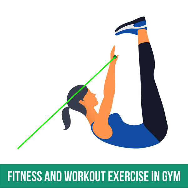 Aerobic icons. RESISTANCE BAND