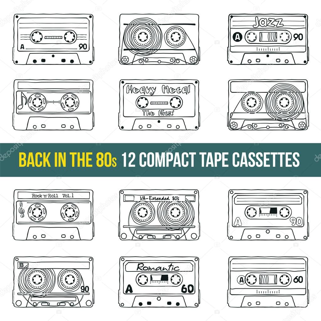 Compact tape cassettes
