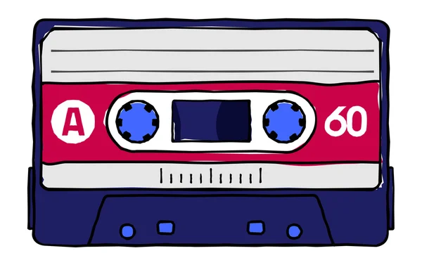 Компактные ленточные кассеты — стоковый вектор