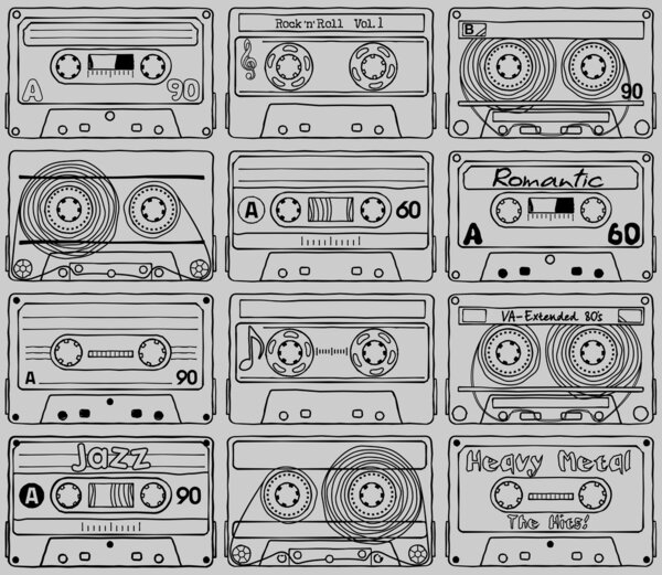 Cassettes. Textures. Part 02