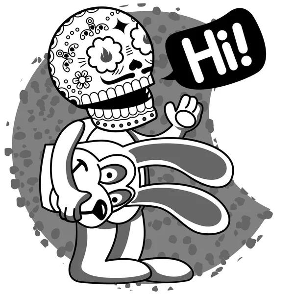 Squelettes Salut — Image vectorielle