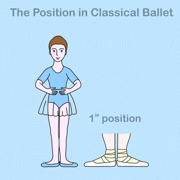 Posição do balé —  Vetores de Stock